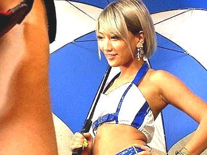 ＜黒ＧＡＬ！＞「無毛・・・たまんね～」ボーイシイケイケＧＡＬのレースクイーン！エロ行為がたまんね～ぞ！！