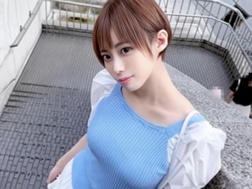【素人】ショートカットの現役グラドルと秘密の撮影会『これ以上はだめ…んあぁ♡』巨根を突き出しハメ撮り個人撮影会にw