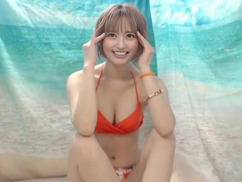 【素人ナンパ】顔も身体も完全優勝w文句なしの水着美女が『生？どうしよう…』結局、素股マッサージ→巨根で中出しセックスにw