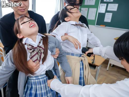 【美少女JK×レイプ】いつもイジメて来る女たちをガラの悪い男2人と手を組み復讐レイプ！中出しだって超余裕！