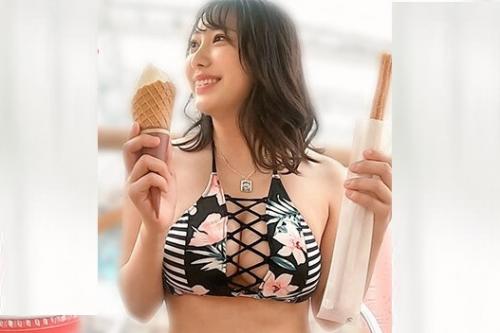 【プールナンパ】美巨乳おっぱいのエロい水着ギャルをお持ち帰り！巨根が大好きな美女にご奉仕してもらう【素人ナンパ企画】