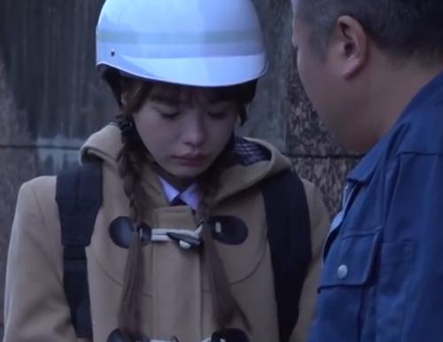 【レイプ】ヘルメット女子学生が鬼畜おっさんに処女を奪われ汚される…松本いちか