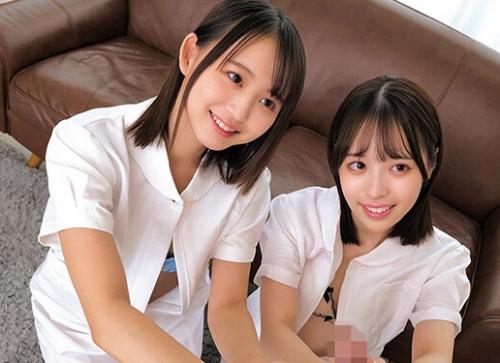 W可愛いナースさん達に射精不全に悩む男性患者をエチエチ看護してもらいました！ 「イっぢゃう！イっぢゃうっぅうう！」