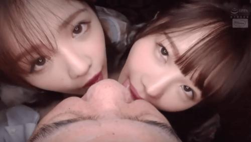 【松本いちか・永瀬ゆい】アイドル系痴女2人とM男が3P