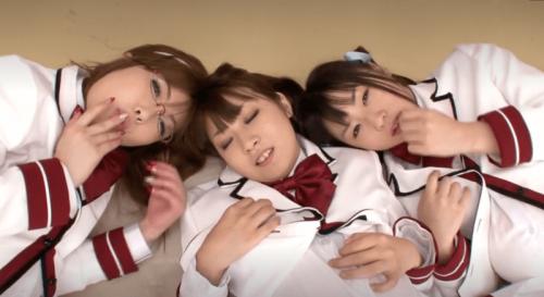 『浜崎りお・つぼみ・北川瞳』巨乳JK3人を孕ませて妊娠4P