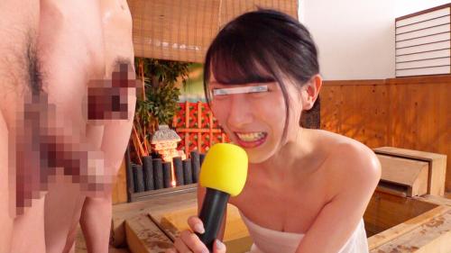 【温泉✕モニター】アナウンサー候補の女性に、温泉でチンレポしてもらいました！口、手の感触を一生懸命伝えてもらいます♡