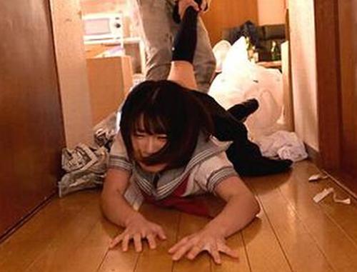 【ロリJK】真面目系JKを監禁レイプ！強気に抵抗する少女マンコに溢れるほどの大量ザーメン《中出しレイプ》佐野なつ
