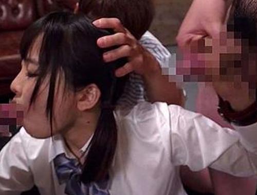 【JKレイプ】変態男たちが群がってロリ少女を凌辱！号泣して嫌がる少女にイラマチオ、容赦なくチンポ挿入《枢木あおい》