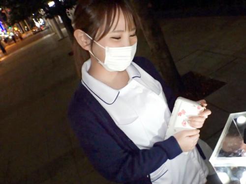 ＜巨乳ナース×ナンパ＞豊乳ボディ★色白プリ淫尻！新宿のエロかわ看護師さん※ナース服のまま淫汁ま◯こでアヘ顔交尾！
