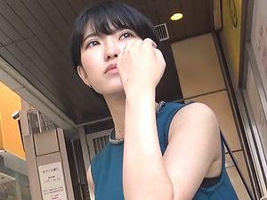 クールビューティ人妻GET！ショートカット長身でスレンダー巨乳な美人妻が他人棒フェラ、野外の混浴露天風呂でハメ撮り！