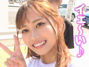 超☆可愛い10代！数珠つなぎ素人ナンパ企画！ホットパンツを履いた美脚のえろハーフ美女ギャルが電マ＆3Pフェラ！エロ動画