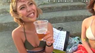 【素人】泥酔ギャルをナンパ！！デカチンにテンションアゲアゲのパリピ２人